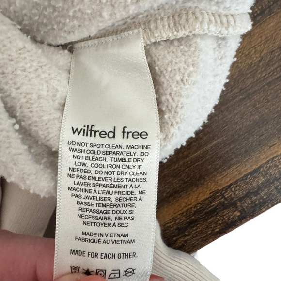 Wilfred x Aritzia - Cream Half-Zip Pullover Top Sz 2XS - Picture 9 of 9